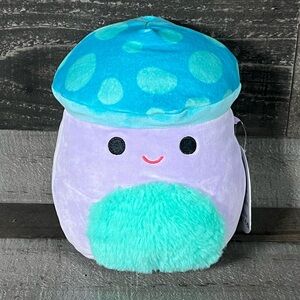 Squishmallows 8” Inch Pyle the Purple & Blue Mushroom With Fuzzy Belly Tummy